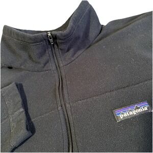 Patagonia Fleece Pullover Mens XL Black Capgemini Quarter Zip 26176